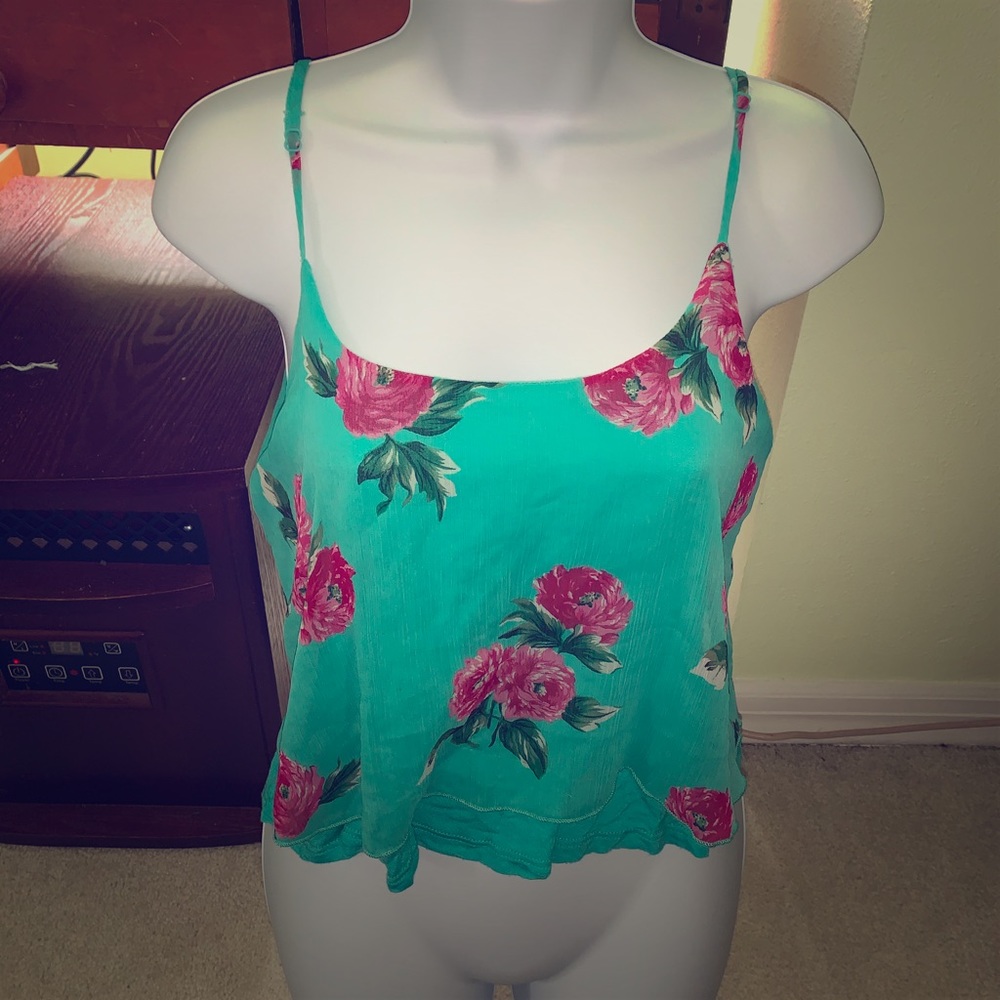 Forever 21 size M women’s floral print tank top